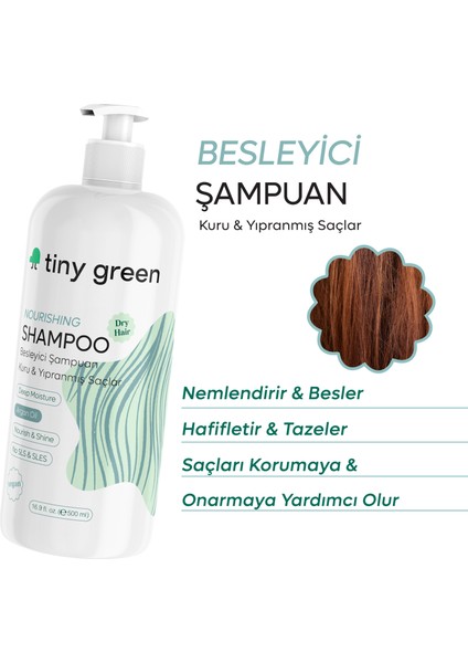 Tiny Green Besleyici Kuru ve Yıpranmış Saçlar Şampuan 500 ml