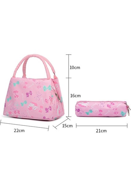 3 Parça Set Kız Çocuk Ilkokul Çantası - Mor (Yurt Dışından) modelleri