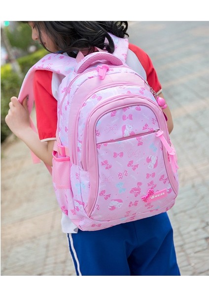 3 Parça Set Kız Çocuk Ilkokul Çantası - Mor (Yurt Dışından) fırsatları