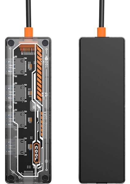 Type-C 4 x USB 3.0 Hub Pd Şarj Girişli Hub Çevirici Adaptör SW4U