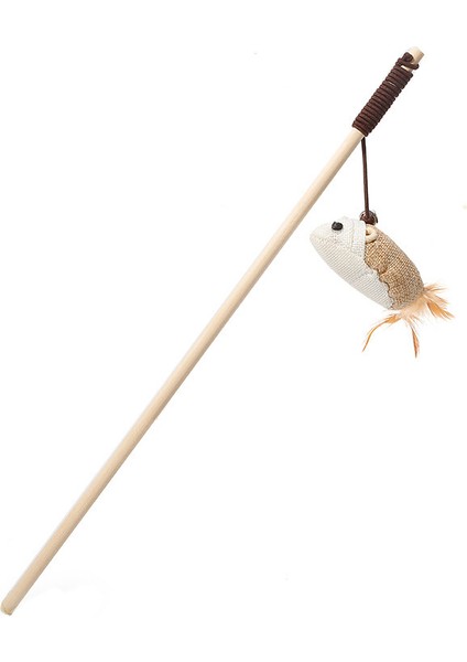 Pet Oyuncak Ahşap Çubuk Komik Kedi Çubuğu 40CM (Yurt Dışından)