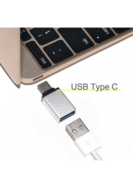 MT49 USB 3.0 To Type-C Otg Dönüştürücü Adaptör iPhone ile Uyumlu 15 Android Macbook ile Uyumlu