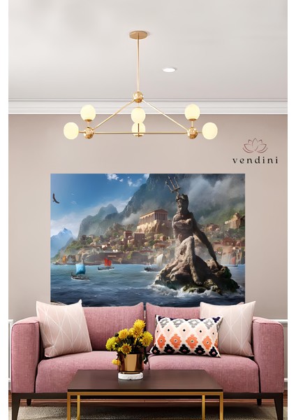GND DİJİTAL Kaliteli Kumaş, Canlı Renkler Duvar Halısı/Örtüsü(Gerçek kadife kumaş, İncecik örtü değildir)