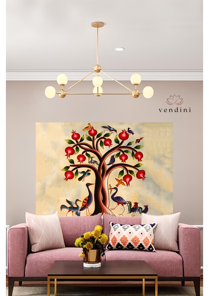 GND DİJİTAL Kaliteli Kumaş, Canlı Renkler Duvar Halısı/Örtüsü(Gerçek kadife kumaş, İncecik örtü değildir)