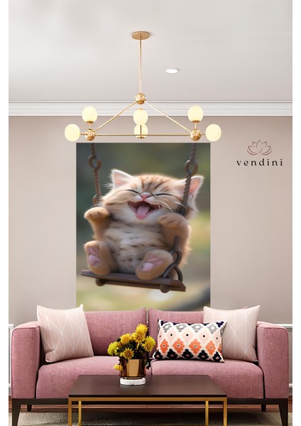 GND DİJİTAL Kaliteli Kumaş, Canlı Renkler Duvar Halısı/Örtüsü(Gerçek kadife kumaş, İncecik örtü değildir)