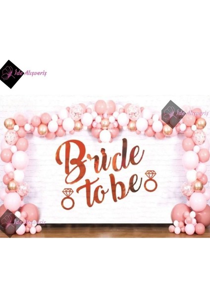 Dolu Dolu Bride To Be Folyo Balon Seti Bekarlığa Veda Bride Partisi Balon Süsleme Rose Gold fiyatları
