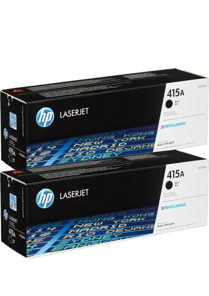 Hp 415A W2030A Siyah Orijinal Yazıcı Toner 1+1 2 Adet 2400 Sayfa Orjinal Bk