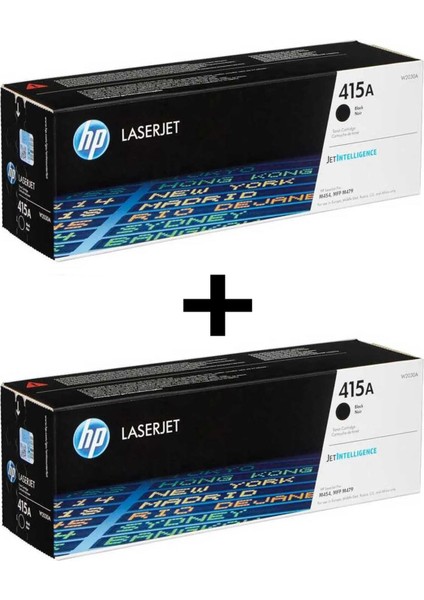 Hp 415A W2030A Siyah Orijinal Yazıcı Toner 1+1 2 Adet 2400 Sayfa Orjinal Bk