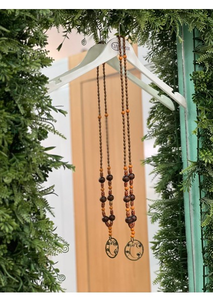 Kadın El Yapımı Otantik Kolye - Kahverengi fiyatları