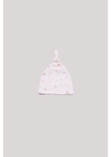 Bg Store Kız Bebek Desenli Bere