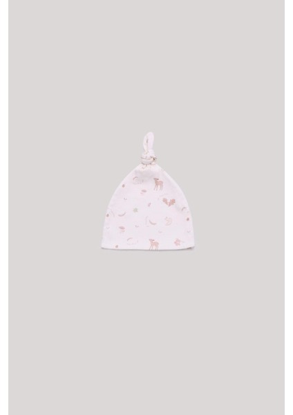 Bg Store Kız Bebek Desenli Bere