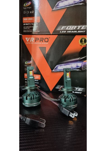 H7 Vrpro Forte 6000K-6500K Saf Beyaz Işık LED Zenon 18000LÜMEN 60W Garantili Ürün 12-24V fırsatları