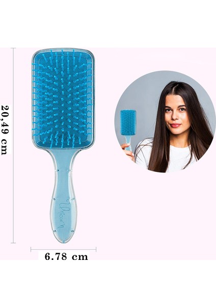 Kız Çocuk Kadın 3D Pullu Profesyonel Açma Tarama Elsa Saç Fırçası Tarak