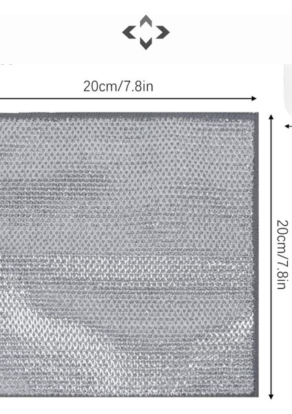 10 Adet Tel Bulaşık Bezi Çizmez Bulaşık Teli Çelik Bez 20X20 Çift Katmanlı Tel Bez Ip-Mo fiyatları