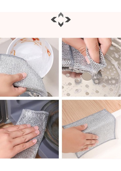 10 Adet Tel Bulaşık Bezi Çizmez Bulaşık Teli Çelik Bez 20X20 Çift Katmanlı Tel Bez Ip-Mo modelleri