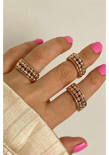 Özel Kaplama Xuping Topçuklu Numaralı Yüzük (17 Numara) modelleri