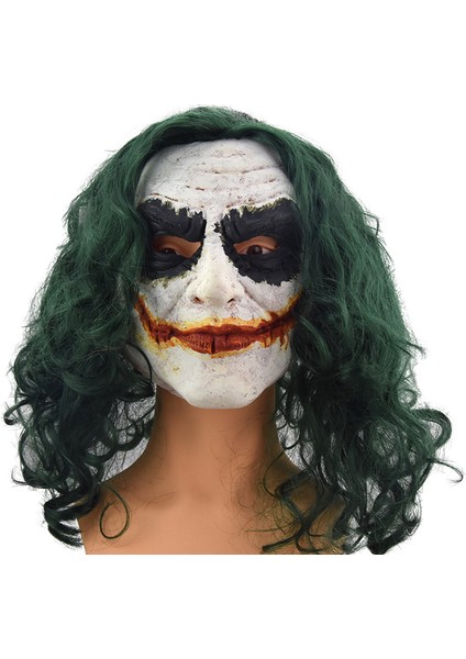 Kötü Cadılar Bayramı Joker Lateks Maske Kara Şövalye Cosplay Korku Palyaço Komik Maske (Yurt Dışından)