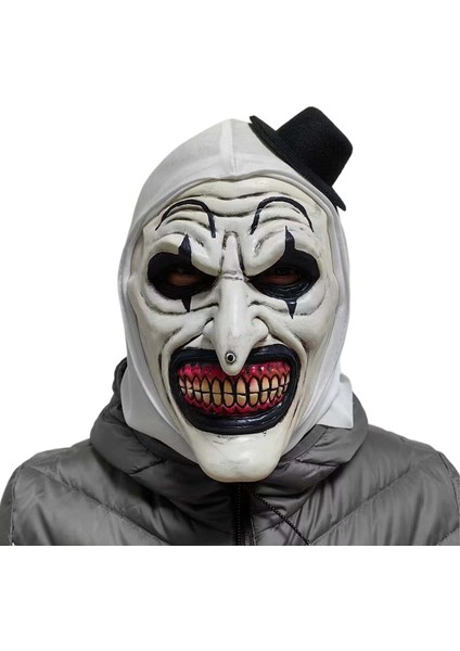 Korku Terrifier Palyaço Maskesi Cosplay Palyaço Komik Lateks Yumuşak Demon Evil Joker Maskeleri (Yurt Dışından)