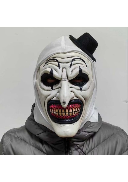 Korku Terrifier Palyaço Maskesi Cosplay Palyaço Komik Lateks Yumuşak Demon Evil Joker Maskeleri (Yurt Dışından)