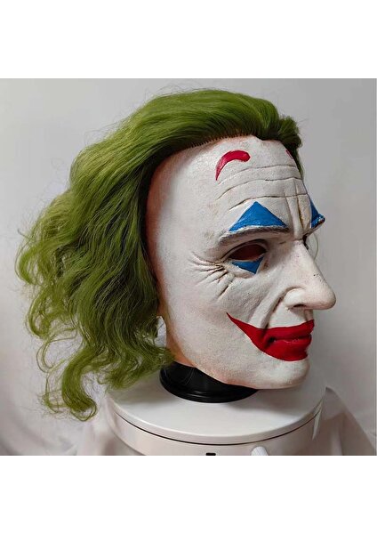 Joker Joaquin Phoenix Maske Palyaço Cosplay Anime Prop Lateks Maske (Yurt Dışından)