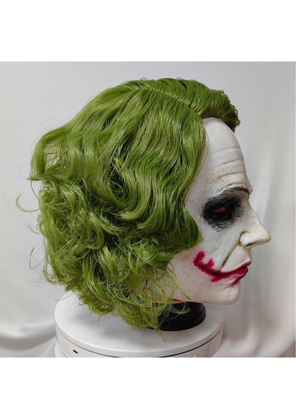 Kara Şövalye Joker Cosplay Maske 2024 Lateks Yumuşak Film Parti Palyaço Cadılar Bayramı Maskesi (Yurt Dışından)