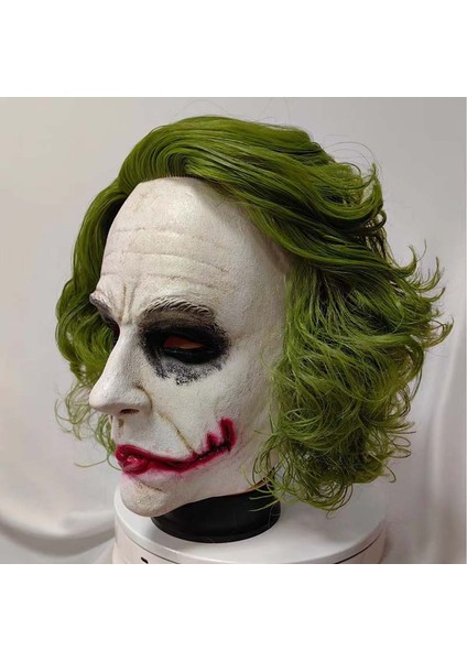 Kara Şövalye Joker Cosplay Maske 2024 Lateks Yumuşak Film Parti Palyaço Cadılar Bayramı Maskesi (Yurt Dışından)