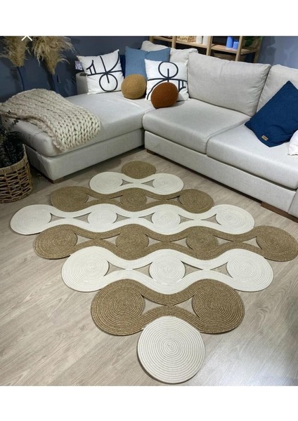 Hasır Jüt Halı El Örgüsü Halı Kilim Yıkanabilir Çift Taraflı fiyatları