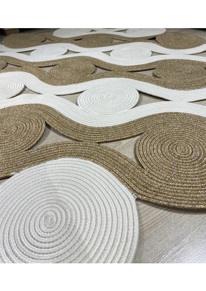 Hasır Jüt Halı El Örgüsü Halı Kilim Yıkanabilir Çift Taraflı modelleri