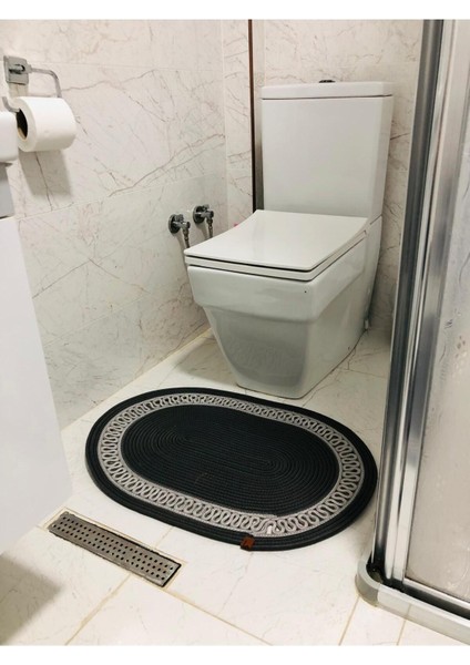 Hasır Jüt 6 Parça Banyo Seti