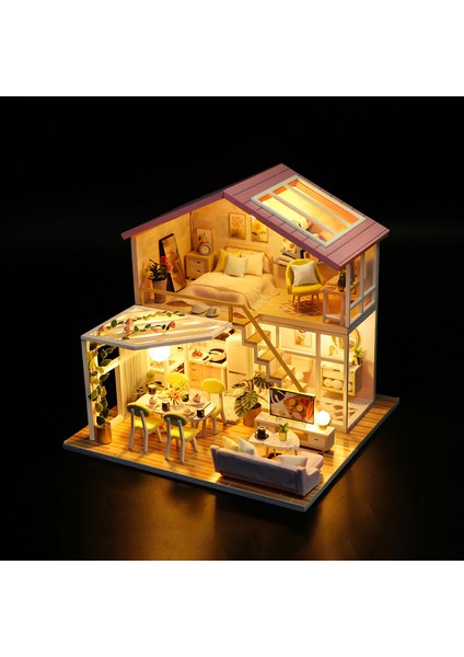 Dollhouse Minyatür Dıy Ahşap Dollhouse Kit (Yurt Dışından)