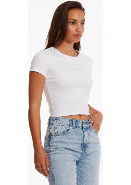 Your New Go-To Baby Tee Beyaz Kısa Kollu T-Shirt indirimleri