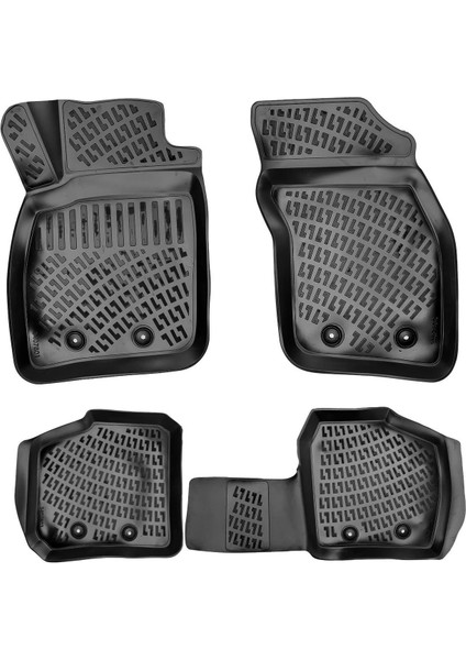 Rizline 3D Oto Paspas Siyah Renk Volvo V401996 - 2004 ile Uyumlu