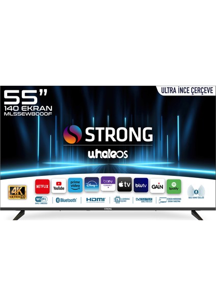 ML55EW8000F 55’’ 140 Ekran Uydu Alıcılı 4K Ultra HD DLED TV