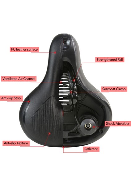 Su Geçirmez Mtb Bisiklet Koltuğu Boş Nefes Bisiklet (Yurt Dışından)