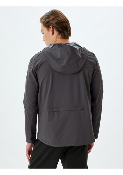 Spor Ceket Kapşonlu Uzun Kollu Fermuarlı Cep Detaylı fırsatları