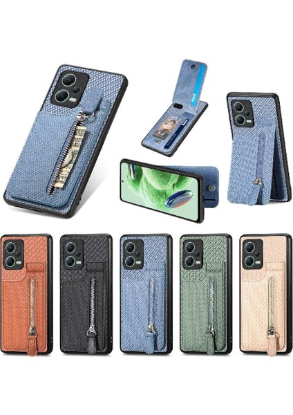 Xiaomi Redmi Için Not 12 5g Standı Crad Yuvası Manyetik Araç Montaj Fermuar (Yurt Dışından)