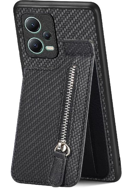 Xiaomi Redmi Için Not 12 5g Standı Crad Yuvası Manyetik Araç Montaj Fermuar (Yurt Dışından)