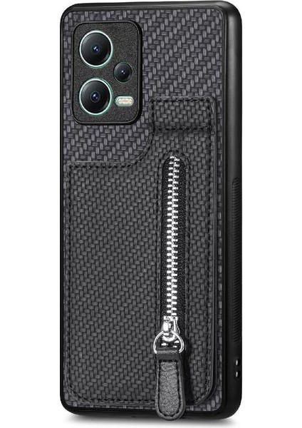Xiaomi Redmi Için Not 12 5g Standı Crad Yuvası Manyetik Araç Montaj Fermuar (Yurt Dışından)