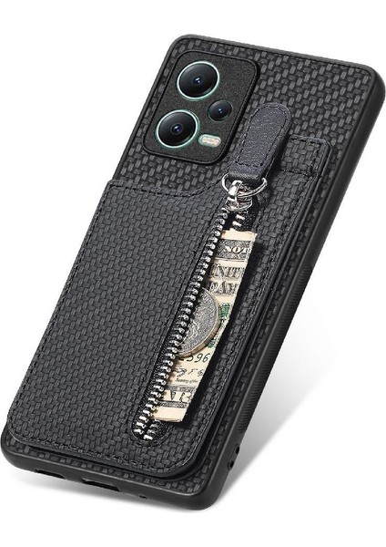 Xiaomi Redmi Için Not 12 5g Standı Crad Yuvası Manyetik Araç Montaj Fermuar (Yurt Dışından)