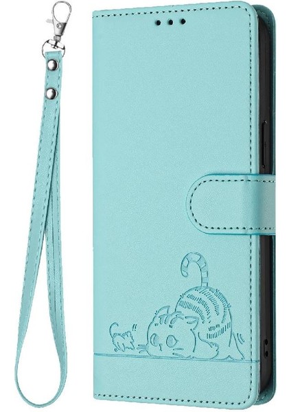 Vıvo Y19/Y5S Kart Yuvası Tutucu Için Kickstand Cüzdan Kapak Çevirin Kedi Rfıd (Yurt Dışından)