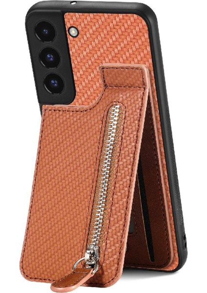 Samsung Galaxy S22 Cüzdan Fermuar Standı Manyetik Araç Montaj Crad (Yurt Dışından)