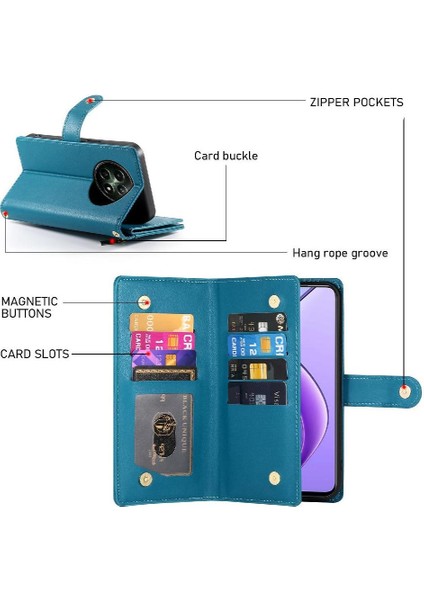 Realme 12 5g Cüzdan Standı Için Flip Case Crossbody Kayış Iş (Yurt Dışından) fiyatları