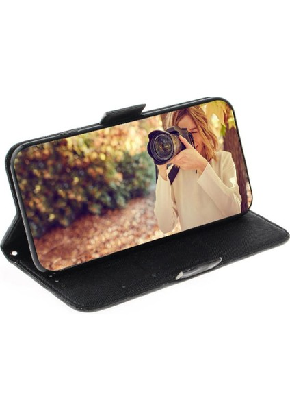 IPhone 14 Pro Max Manyetik Kapatma Pu Kart Için 3D Boyalı Koruyucu Kılıf (Yurt Dışından)