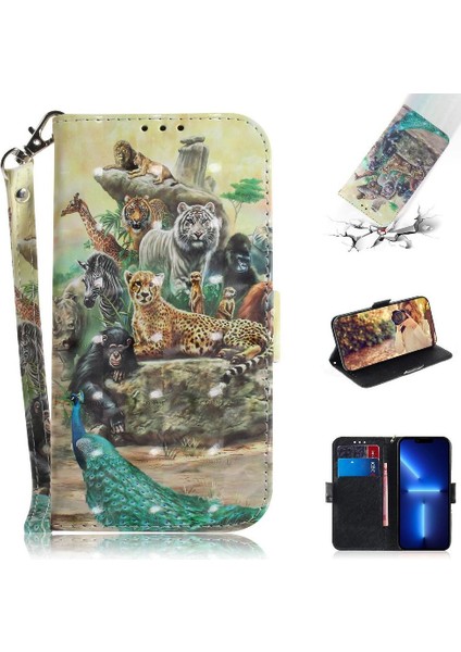 IPhone 13 Pro Max Manyetik Kapatma Kordon Için 3D Boyalı Koruyucu Kılıf (Yurt Dışından)