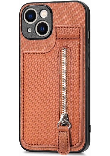 IPhone 15 Için Kılıf Standı Crad Yuvası Manyetik Araç Montaj Fermuar Cüzdan (Yurt Dışından) modelleri