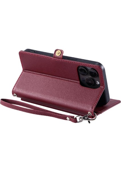 Cüzdan Crossbody Durumda IPhone 13 Pro Max Rfıd Engelleme Fermuar Faturaları (Yurt Dışından) fırsatları
