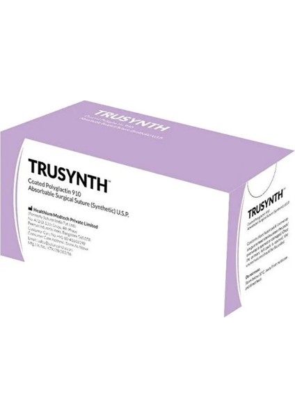 Pga No:1 Emilebilir Cerrahi Iplik 75CM Keskin 35MM 1 Paket (12 Adet