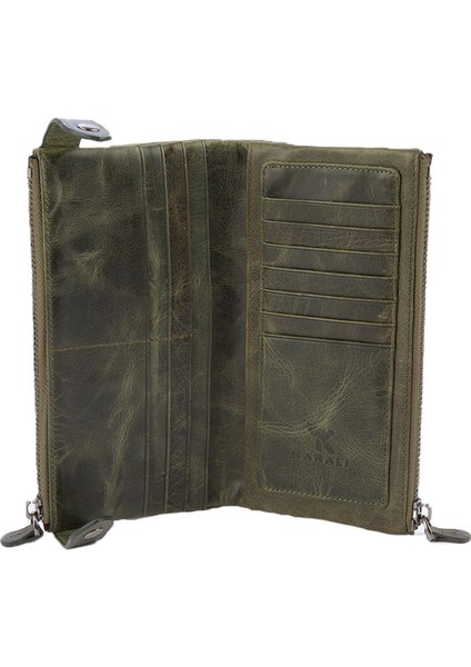 Deri Unisex Portföy Yeşil BC410-07 modelleri