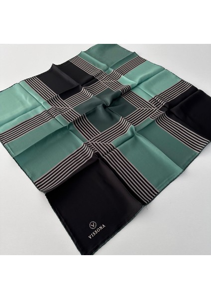 Twill Ipek Eşarp Yeşil IPK4105