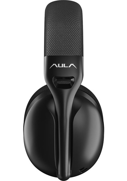 Aula S6 Ultra Hafif Kablosuz Bluetooth Type-C Mikrofonlu Gaming Oyuncu Kulaklığı Siyah